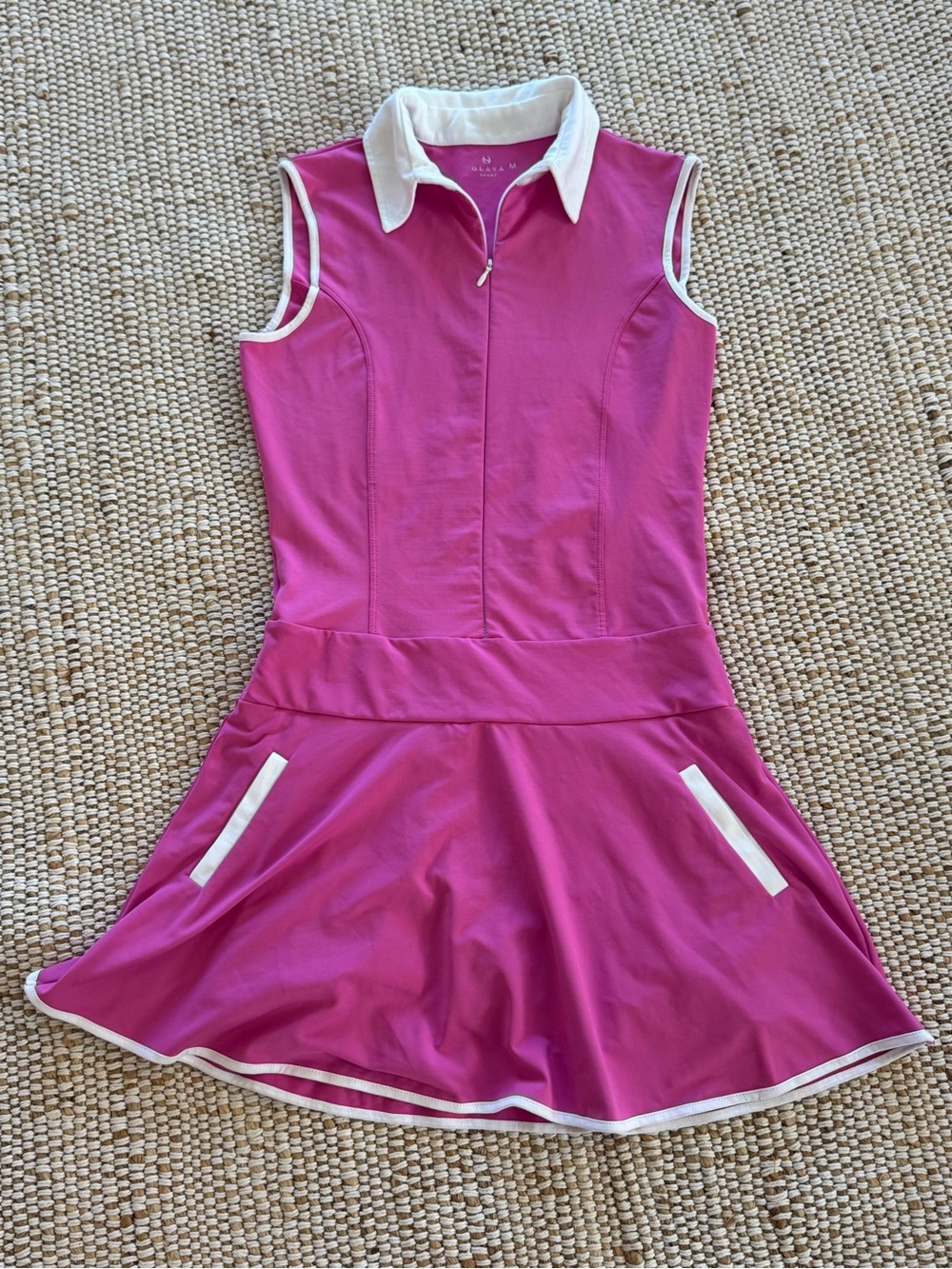 OLAYA Sport Active Dress Pink White Golf Tennis Pickleball size medium
